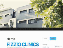 Tablet Screenshot of fizzioclinics.com